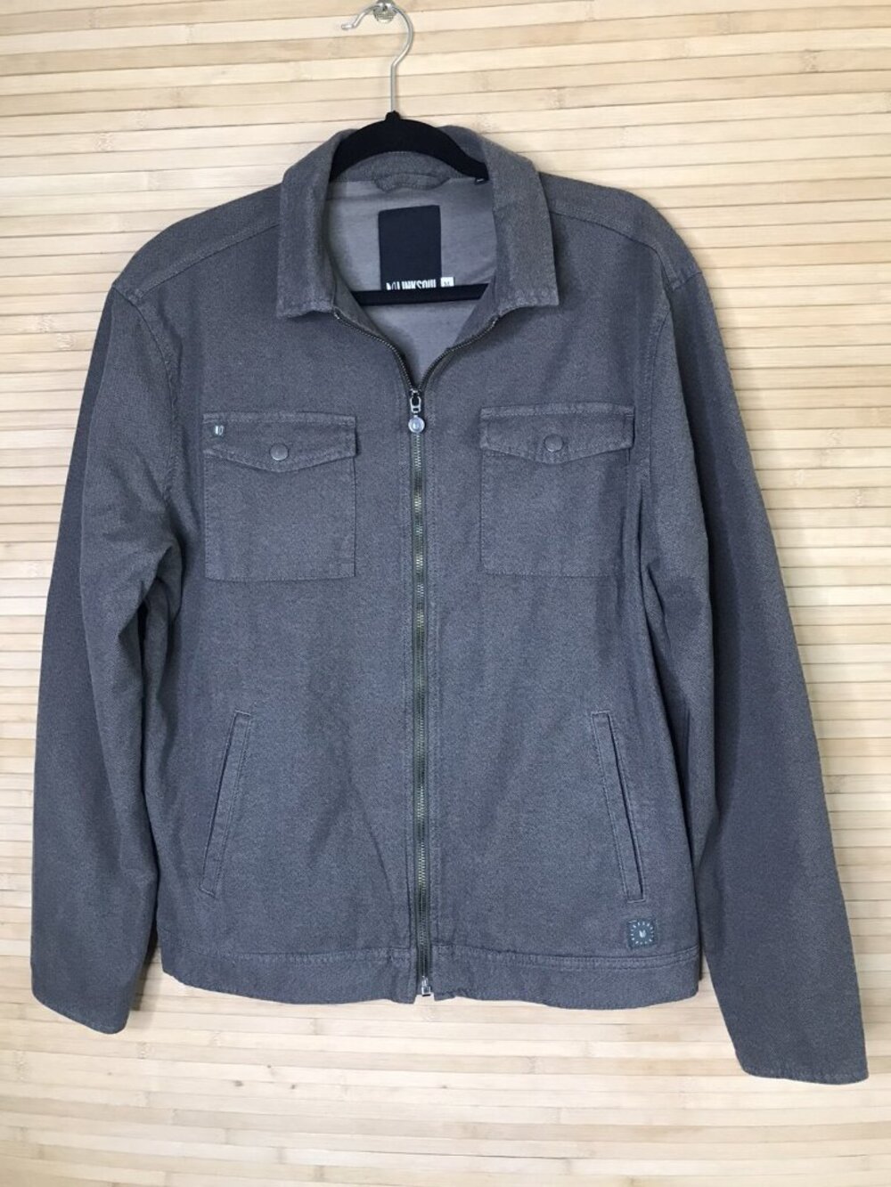 LinkSoul Full Zip Brown Casual Jacket Size - M